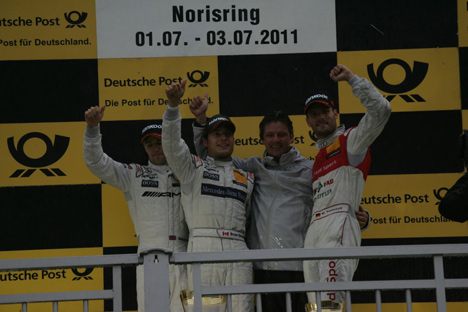 Jamie Green, Bruno Spengler og Martin Tomczyk.